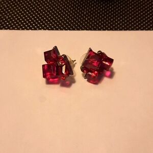 Pink Cube Earrings